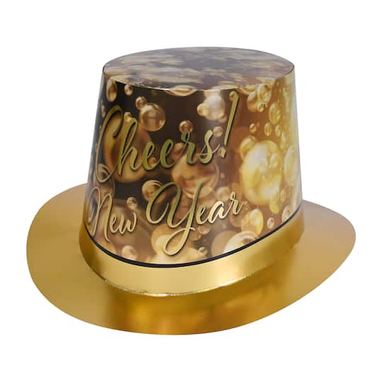 Beistle Champagne New Year Hi Hats, 25ct.